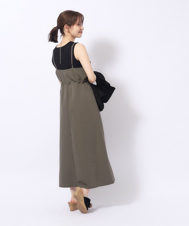 シューラルー(SHOO・LA・RUE/Cutie Blonde)のシルエットが変えられる フロントZIP ドロストキャミワンピース12