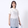 シューラルー(SHOO・LA・RUE/Cutie Blonde)の【2点セット】チュールキャミソール+ロゴTシャツ ライトグレー(011)