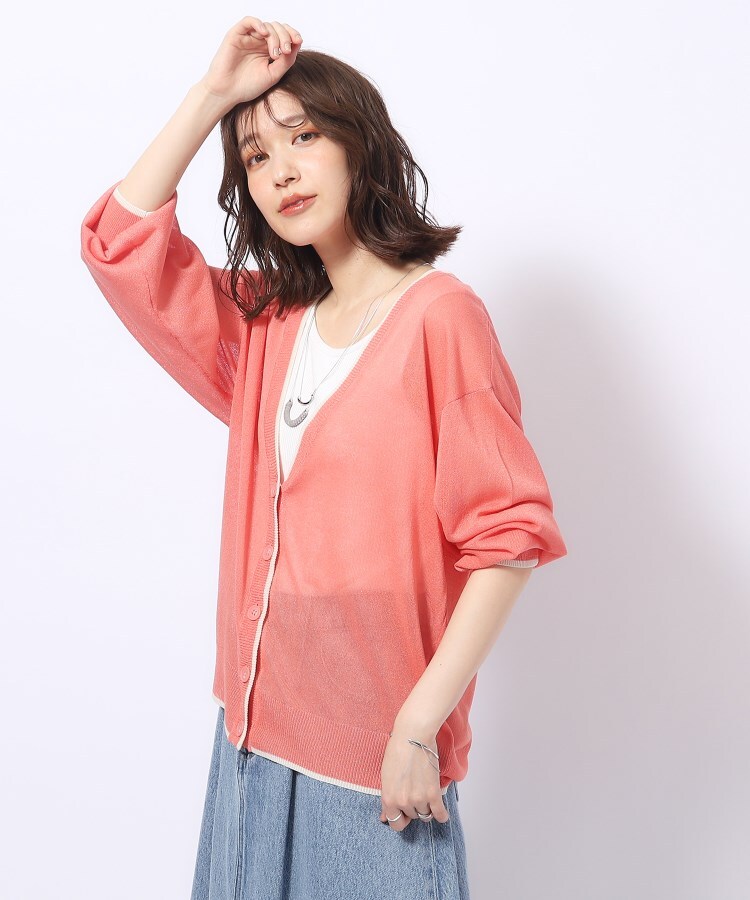 シューラルー(SHOO・LA・RUE/Cutie Blonde)の大人の気品漂う ラメシアーニットカーディガン10