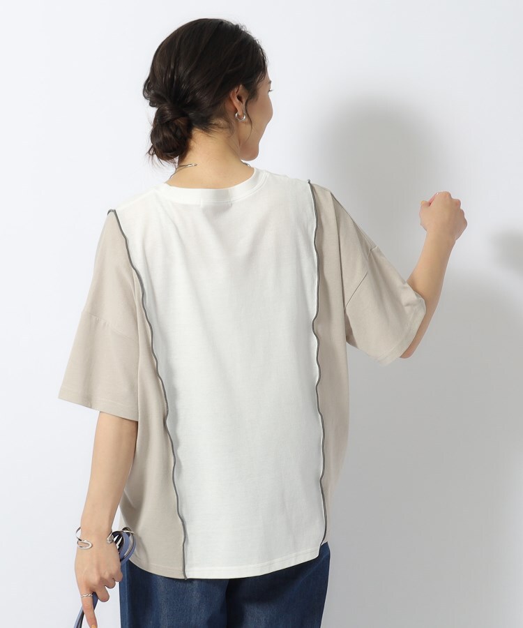 シューラルー(SHOO・LA・RUE/Cutie Blonde)の【洗える】リメイク風 切り替えTシャツ2