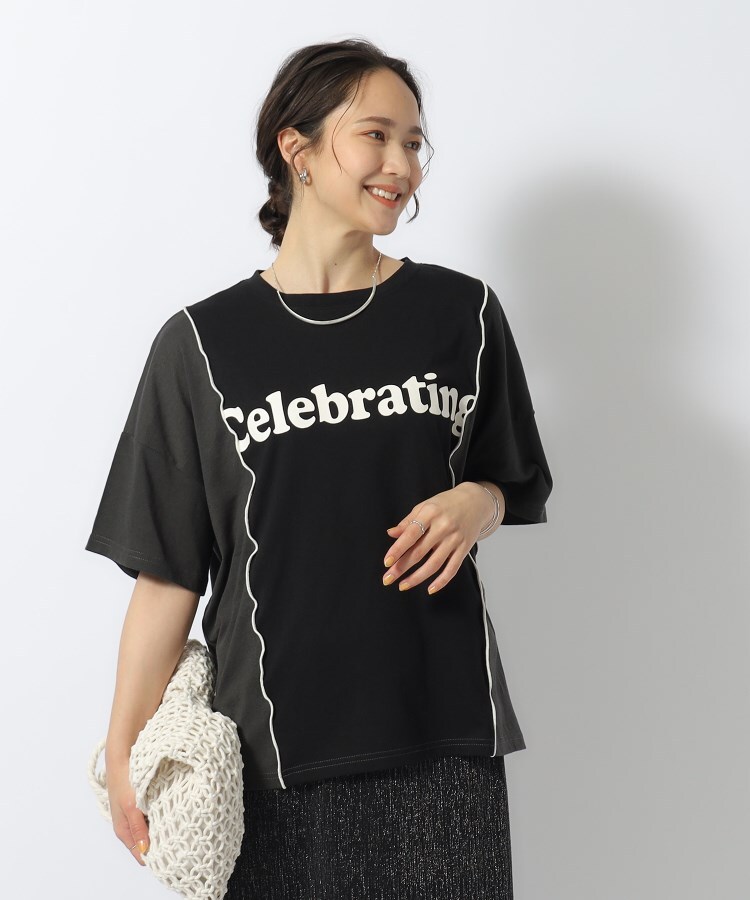 シューラルー(SHOO・LA・RUE/Cutie Blonde)の【洗える】リメイク風 切り替えTシャツ5