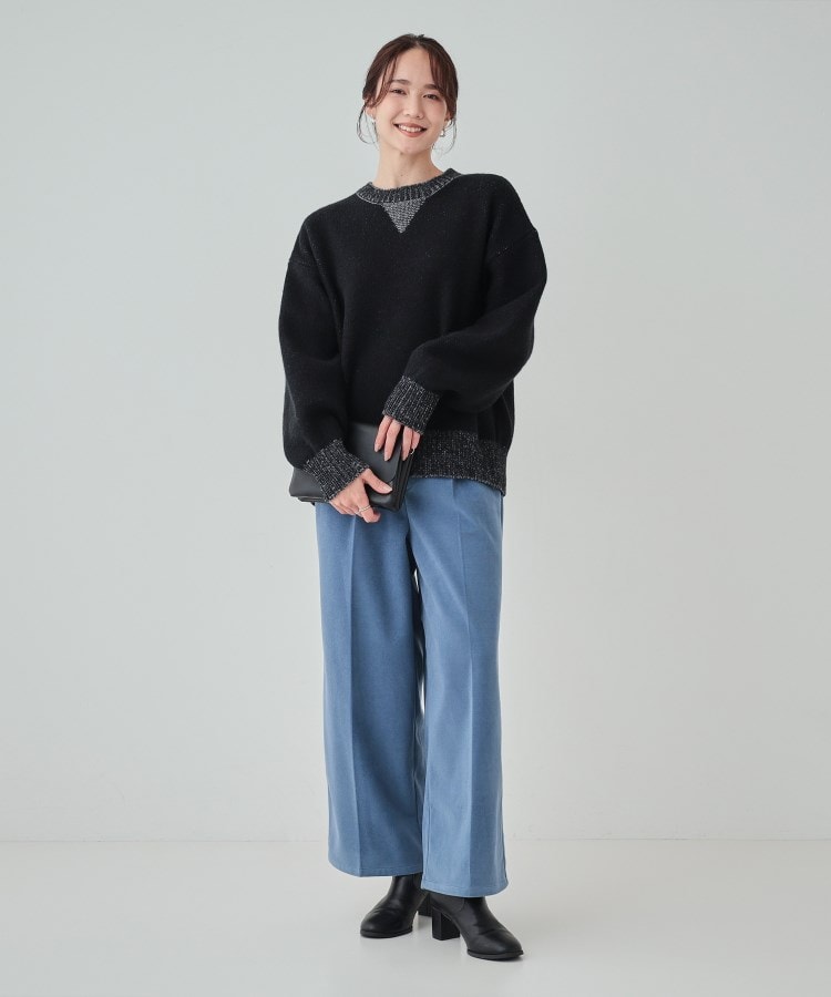 シューラルー(SHOO・LA・RUE/Cutie Blonde)の【S-LL】スウェットのように気軽に着られるニット7