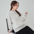 シューラルー(SHOO・LA・RUE/Cutie Blonde)の【S-LL】スウェットのように気軽に着られるニット ライトグレー(011)