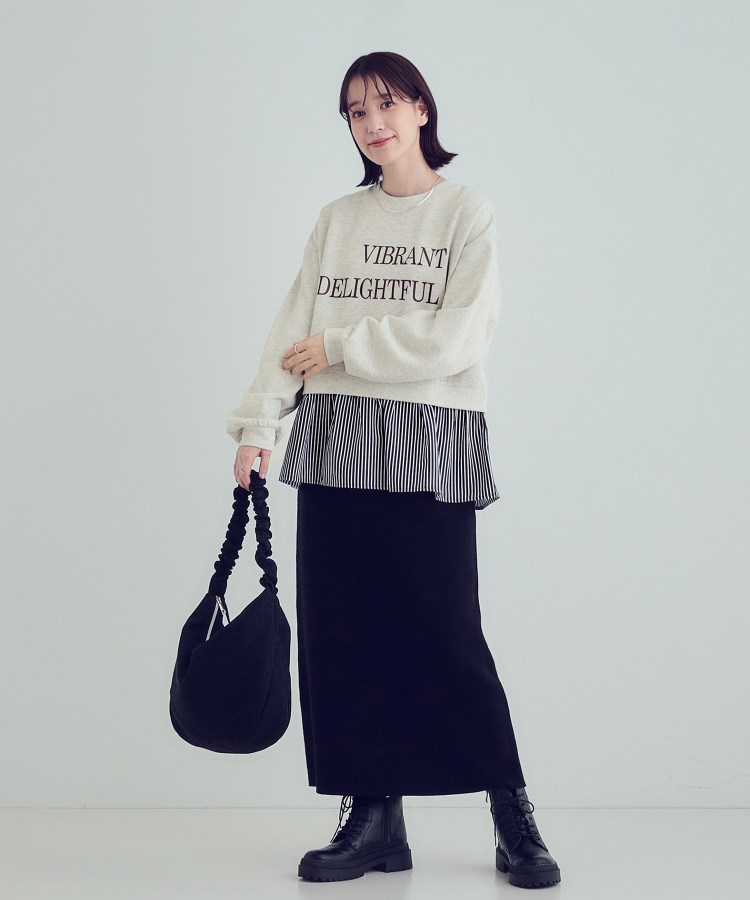 シューラルー(SHOO・LA・RUE/Cutie Blonde)の【あったか】裾レイヤード風裏起毛スウェット7