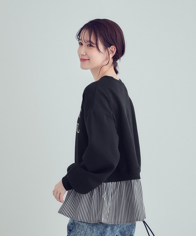 シューラルー(SHOO・LA・RUE/Cutie Blonde)の【あったか】裾レイヤード風裏起毛スウェット2