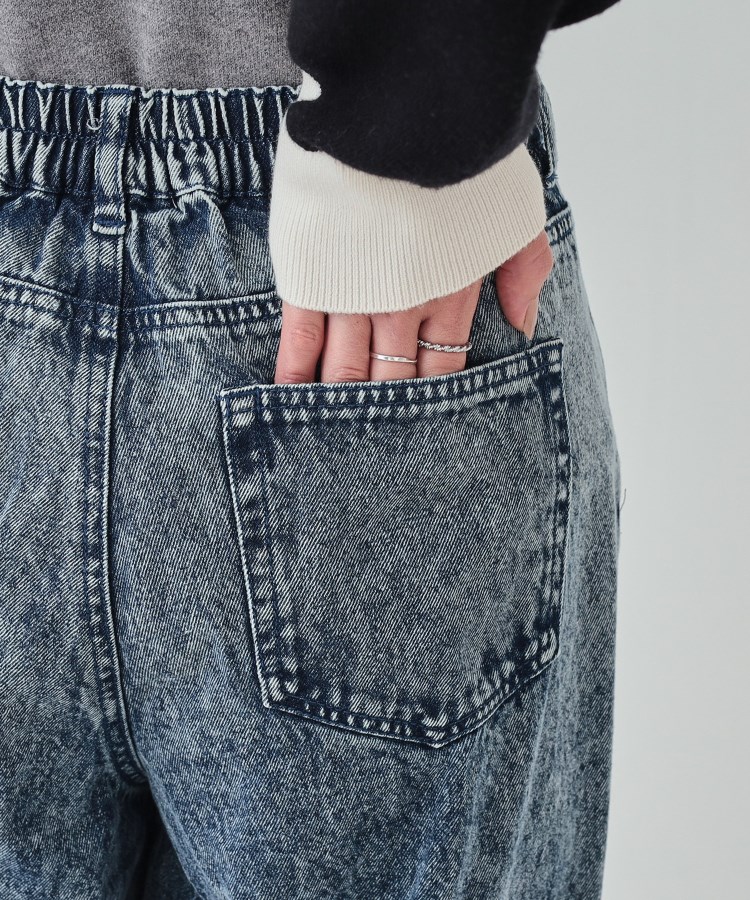 S-LL】ケミカルウォッシュ カーブデニムパンツ(フルレングス S-LL】ケミカルウォッシュ カーブデニムパンツ(フルレングス