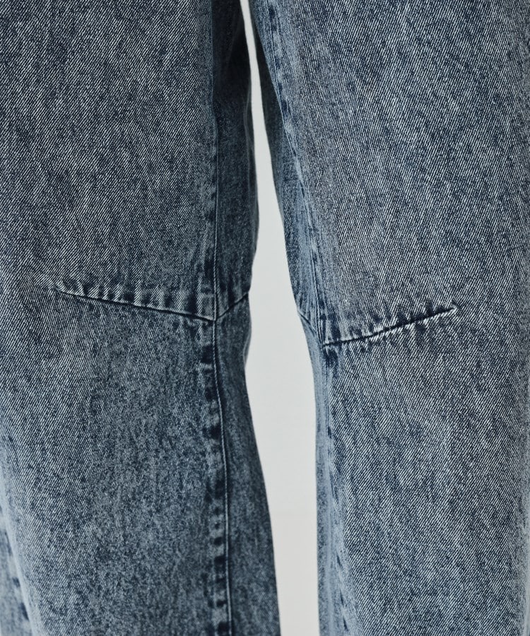 S-LL】ケミカルウォッシュ カーブデニムパンツ(フルレングス S-LL】ケミカルウォッシュ カーブデニムパンツ(フルレングス