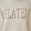 シューラルー(SHOO・LA・RUE/Cutie Blonde)の【S-LL】もちもち感がたまらない モールロゴリブ切替ニット4