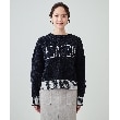 シューラルー(SHOO・LA・RUE/Cutie Blonde)の【S-LL】もちもち感がたまらない モールロゴリブ切替ニット8