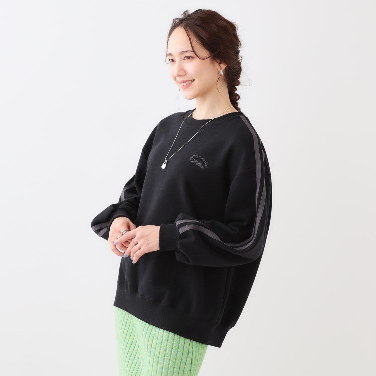シューラルー(SHOO・LA・RUE/Cutie Blonde)の【洗える/S-LL】あったかライン入り裏起毛スウェット スウェット・トレーナー