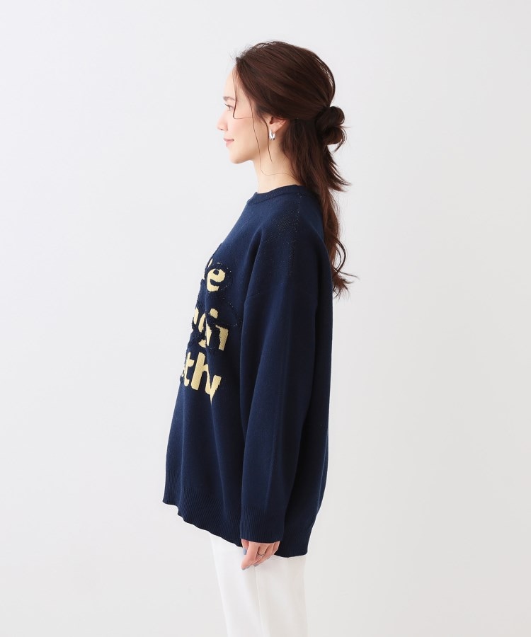 シューラルー(SHOO・LA・RUE/Cutie Blonde)のお花×ロゴ ゆるシルエットニット14