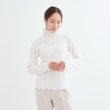 シューラルー(SHOO・LA・RUE/Cutie Blonde)の【洗える/S-LL】レイヤードスタイルに ふくれシャーリングネックインナー1