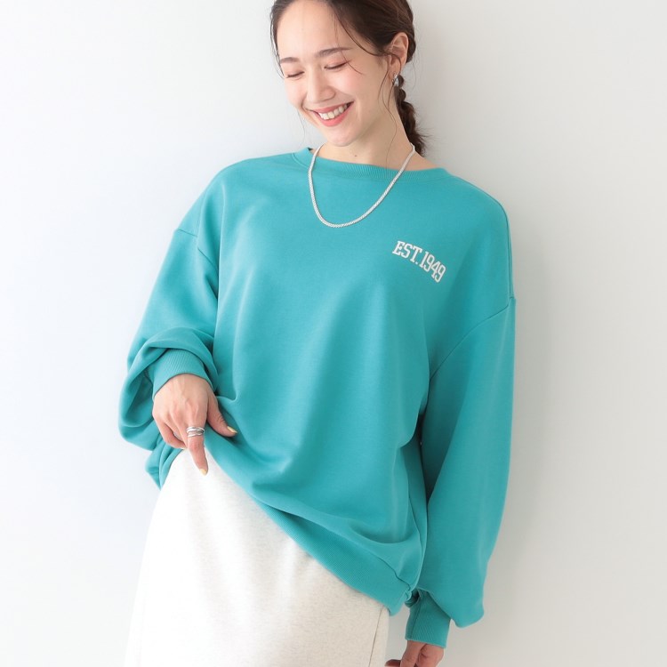 シューラルー(SHOO・LA・RUE/Cutie Blonde)のオーバーサイズで抜け感をプラス バックプリントスウェット スウェット・トレーナー