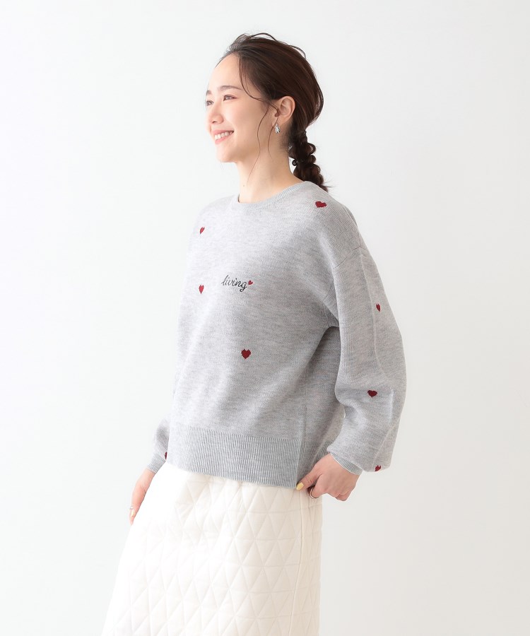 S-LL】刺繍&ジャカード 柄アソートニット(ニット/セーター S-LL】刺繍&ジャカード 柄アソートニット(ニット/セーター