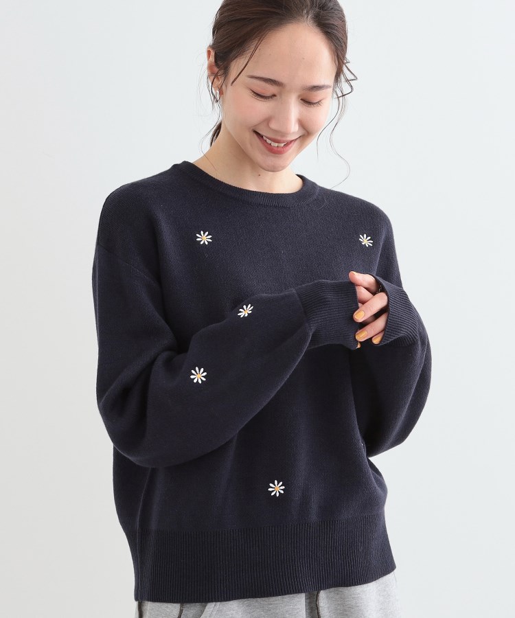 S-LL】刺繍&ジャカード 柄アソートニット(ニット/セーター S-LL】刺繍&ジャカード 柄アソートニット(ニット/セーター