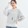 シューラルー(SHOO・LA・RUE/Cutie Blonde)の【S-LL】刺繍＆ジャカード 柄アソートニット ホワイト(101)