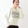 シューラルー(SHOO・LA・RUE/Cutie Blonde)のゆるっと抜け感 カールヤーンロゴニット オフホワイト(003)