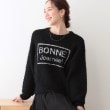 シューラルー(SHOO・LA・RUE/Cutie Blonde)のゆるっと抜け感 カールヤーンロゴニット ブラック(019)