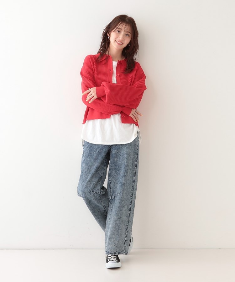 シューラルー(SHOO・LA・RUE/Cutie Blonde)の着こなしいろいろ 襟付きスポンディッシュニットカーディガン7