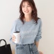 シューラルー(SHOO・LA・RUE/Cutie Blonde)の【洗える】1枚でもレイヤードでも 選べる5柄 BIGロンT ブルー(191)