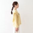 シューラルー(SHOO・LA・RUE/Cutie Blonde)の【S-LL/洗える】ショルダーフリルが目を惹く ロゴプリントロンT14