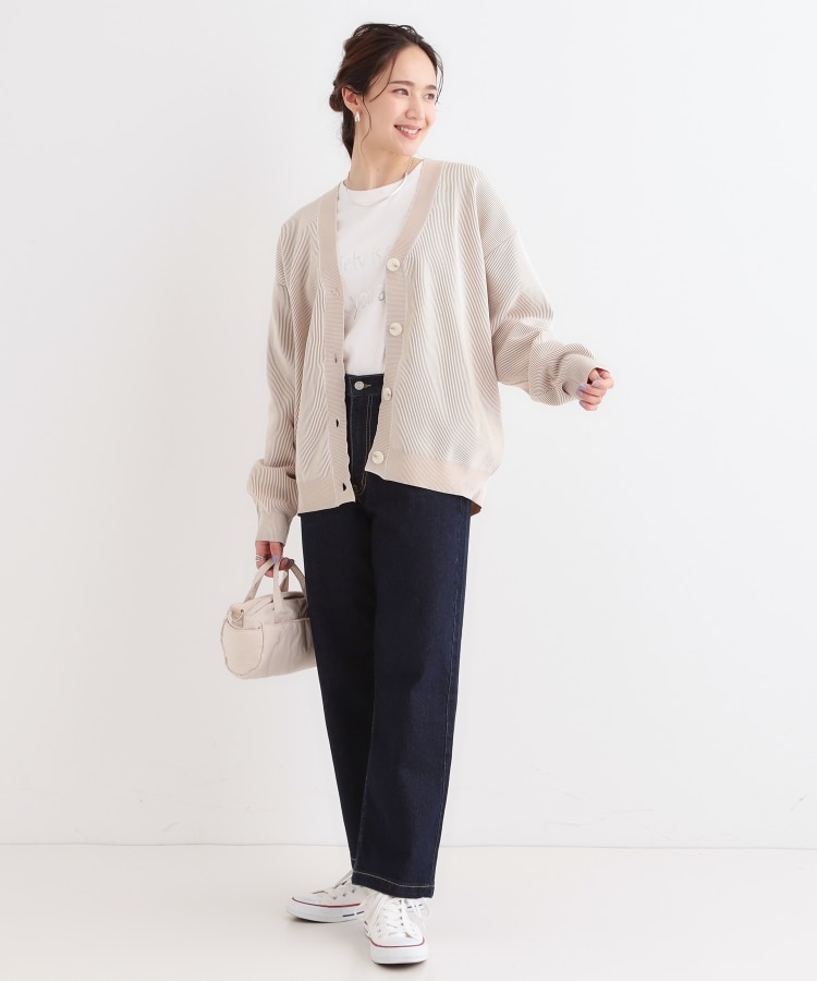シューラルー(SHOO・LA・RUE/Cutie Blonde)の【着丈が選べる】スポンディッシュ配色畦カーディガン20