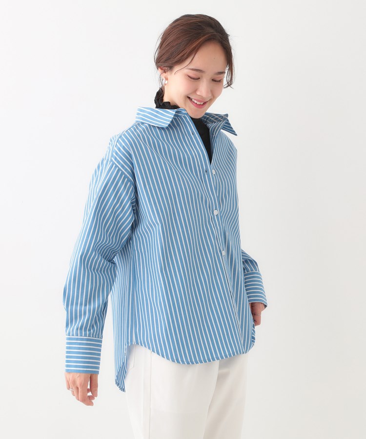 シューラルー(SHOO・LA・RUE/Cutie Blonde)の【洗える/S-LL】いろいろ ストライプシャツ6