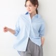 シューラルー(SHOO・LA・RUE/Cutie Blonde)の【洗える/S-LL】いろいろ ストライプシャツ ブルー(391)