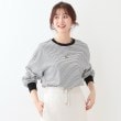 シューラルー(SHOO・LA・RUE/Cutie Blonde)の【洗える】ボーダーリブカットソー1
