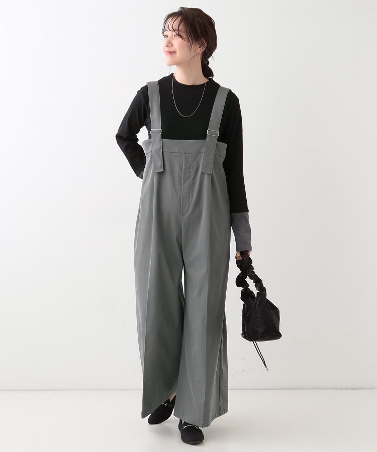 シューラルー(SHOO・LA・RUE/Cutie Blonde)のゆるシルエットで大人見せ タック入りオールインワン2