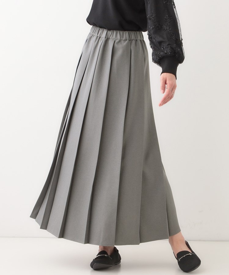 美品 ROCHAS ロシャス シルク100% ロング マキシ プリーツ 美品 ROCHAS ロシャス シルク100% ロング マキシ プリーツ