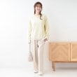 シューラルー(SHOO・LA・RUE/Cutie Blonde)の【S-LL/2枚セット】シアー感も楽しめる 光沢カノコ編み配色ニット+ロンT3