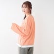 シューラルー(SHOO・LA・RUE/Cutie Blonde)の【S-LL/2枚セット】シアー感も楽しめる 光沢カノコ編み配色ニット+ロンT10