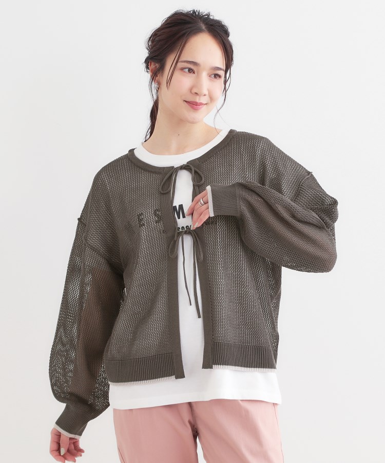 シューラルー(SHOO・LA・RUE/Cutie Blonde)の【S-LL/2点セット】前後2WAYで着られるメッシュニット＋ロゴTシャツ15