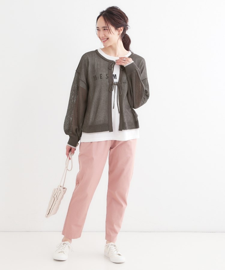 シューラルー(SHOO・LA・RUE/Cutie Blonde)の【S-LL/2点セット】前後2WAYで着られるメッシュニット＋ロゴTシャツ19
