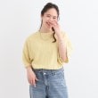 シューラルー(SHOO・LA・RUE/Cutie Blonde)の1枚で着映え ジャカードフリンジ5分袖トップス13