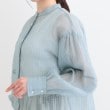 シューラルー(SHOO・LA・RUE/Cutie Blonde)のバンドカラーデザインシアーシャツ13