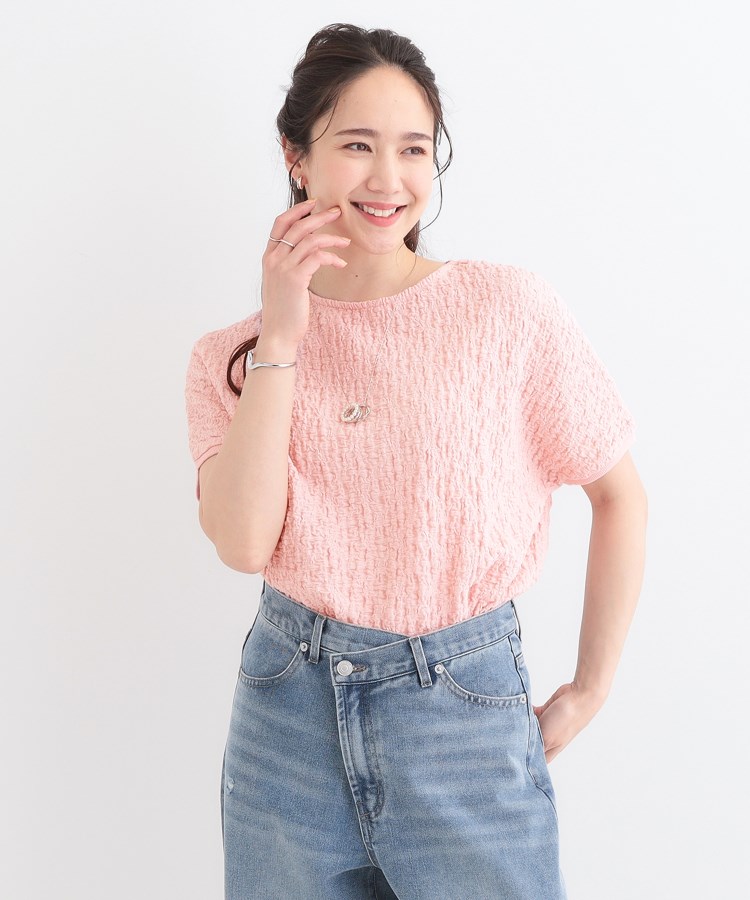 シューラルー(SHOO・LA・RUE/Cutie Blonde)の【S-LL】ぽこぽこ素材がこなれ見え ドルマントップス9
