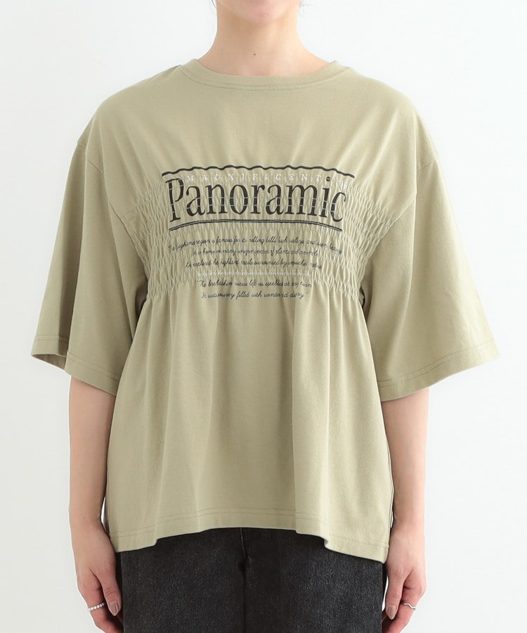 シューラルー(SHOO・LA・RUE/Cutie Blonde)の胸シャーリング ロゴTシャツ13