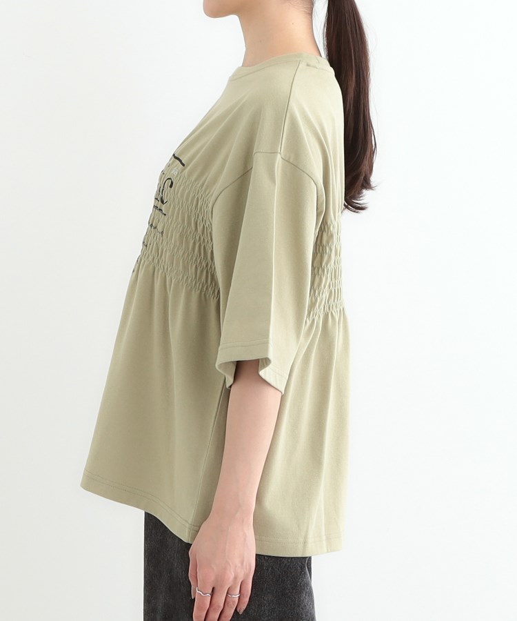 シューラルー(SHOO・LA・RUE/Cutie Blonde)の胸シャーリング ロゴTシャツ14