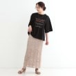 シューラルー(SHOO・LA・RUE/Cutie Blonde)の胸シャーリング ロゴTシャツ7