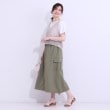 シューラルー(SHOO・LA・RUE/Cutie Blonde)の【2WAY/S-LL】バルーンシルエットにもなる ナイロンカーゴスカート11