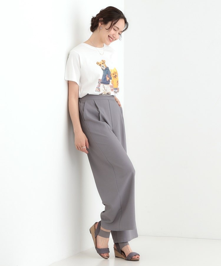 シューラルー(SHOO・LA・RUE/Cutie Blonde)の【洗える/S-LL】選べる4柄 プリントアソート ベーシックTシャツ19