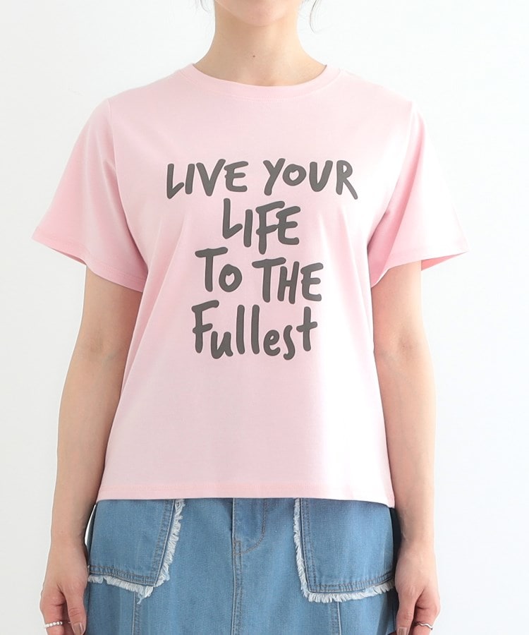 シューラルー(SHOO・LA・RUE/Cutie Blonde)の【洗える/S-LL】選べる4柄 プリントアソート ベーシックTシャツ25
