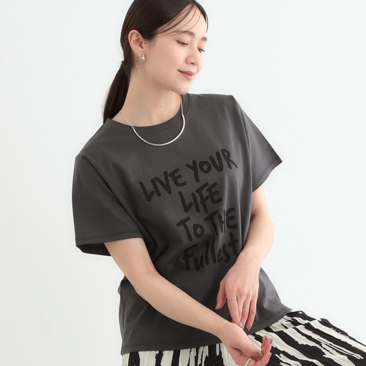 シューラルー(SHOO・LA・RUE/Cutie Blonde)の【洗える/S-LL】選べる4柄 プリントアソート ベーシックTシャツ Ｔシャツ