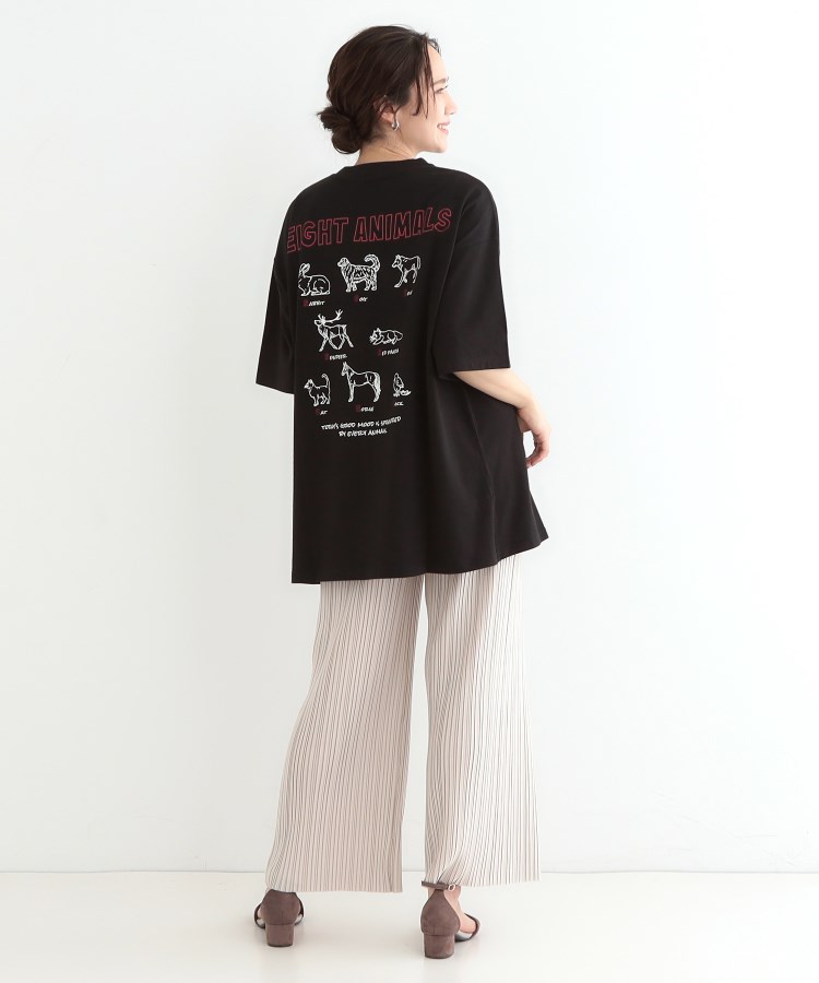 シューラルー(SHOO・LA・RUE/Cutie Blonde)の【洗える/選べる3柄】BIGプリントゆるTシャツ7