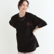 シューラルー(SHOO・LA・RUE/Cutie Blonde)の【洗える/選べる3柄】BIGプリントゆるTシャツ ブラック(119)