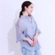 シューラルー(SHOO・LA・RUE/Cutie Blonde)の大人の上品なシアー感 オーガンジー シアーシャツ10