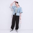 シューラルー(SHOO・LA・RUE/Cutie Blonde)の【前後2WAY/セットアップ可】ライトオンスデニム ペプラムリボントップス6