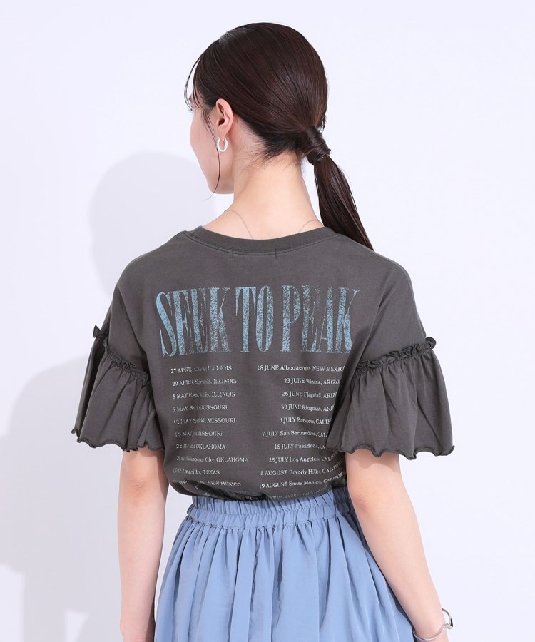 シューラルー(SHOO・LA・RUE/Cutie Blonde)の【洗える/S-LL】プリントアソート お袖フリルTシャツ6